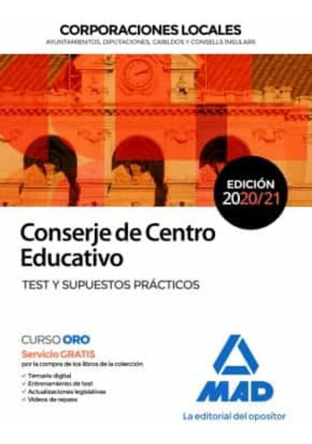 Libro Conserje De Centro Educativo De Corporaciones Local...