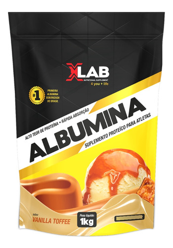 Albumina Alto Teor De Proteína 1kg - Xlab