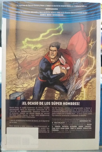 Superman Vol. 3: Superman Vol. 3, De Peter J. Tomasi. Serie Superman Vol. 3, Vol. 3. Editorial Dc, Tapa Blanda, Edición 3 En Español, 2018