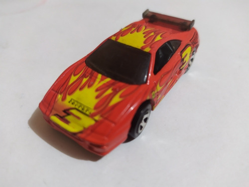 Hot Wheels Ferrari F355 Challenge Rojo Llamas 