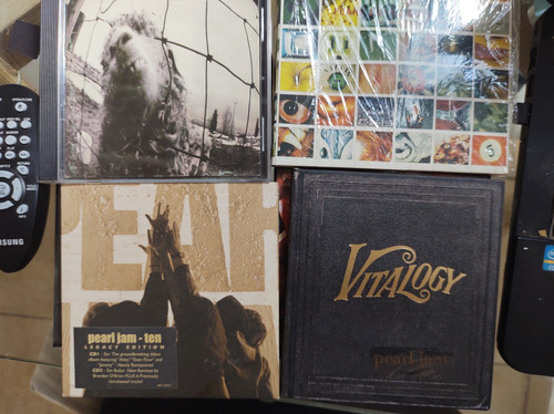 Lote Cds Pearl Jam No Code Vitalogy Vs Y Ten Doble