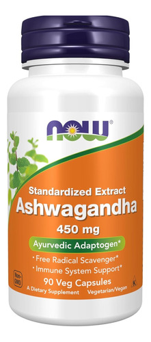 Ashwagandha 450mg Americana Marca Now