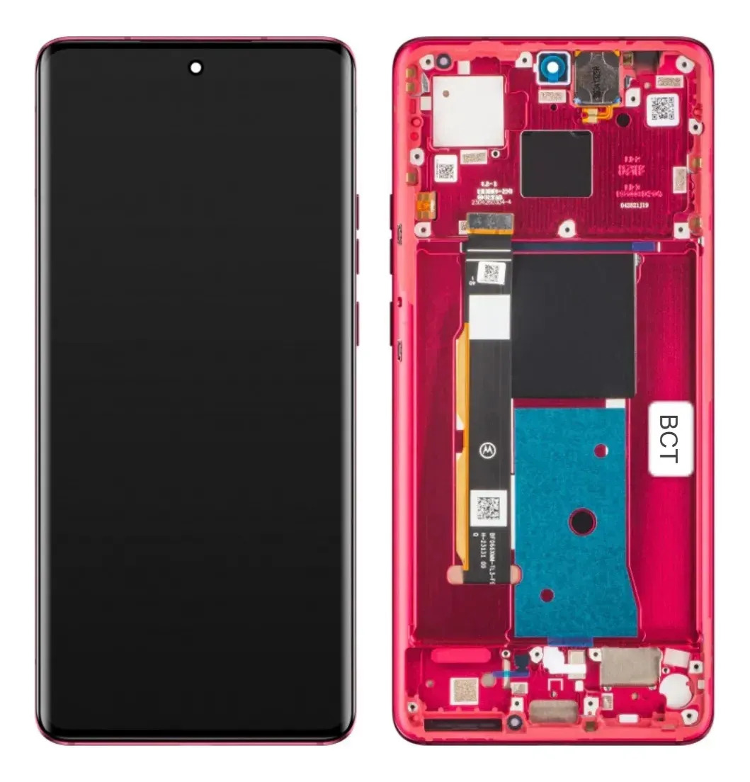 Módulo Pantalla Motorola Edge 40 Xt2303 Con Marco Rojo