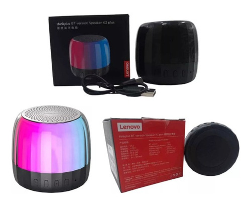 Corneta Altavoz Portatil Lenovo Thinkplus Bt K3 Plus Rgb 