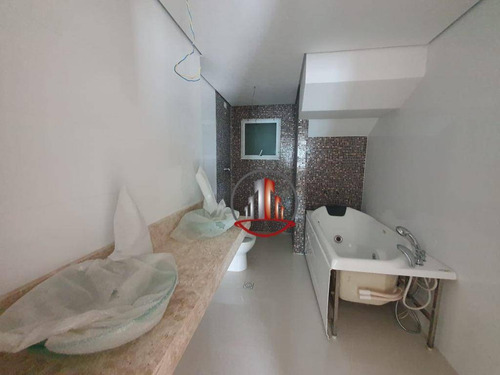 Belíssima Cobertura Na Vila Caiçara A 100 Metros Da Praia. - Co0017