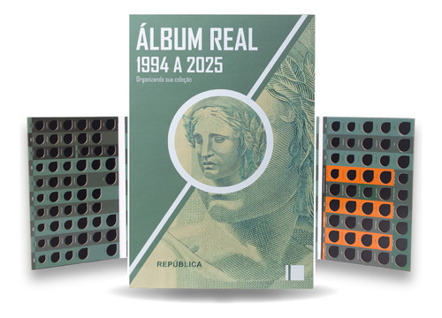1 Álbum Para Moedas Do Real Brasileiro 1994 A 2025 - Novo