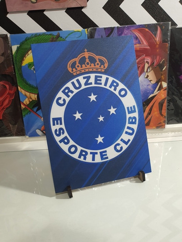 Placa Decorativa Cruzeiro Mdf 3mm 20 X 28 Cm Com Suporte Mdf