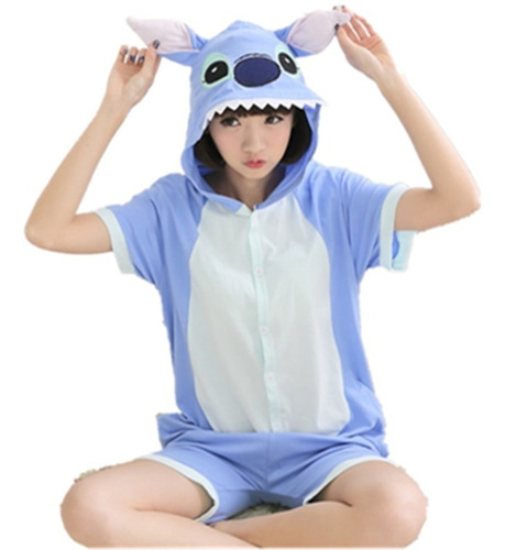 Imagen 3 de 10 de Pijama Lilo Y Stitch Kigurumi Enterito De Verano