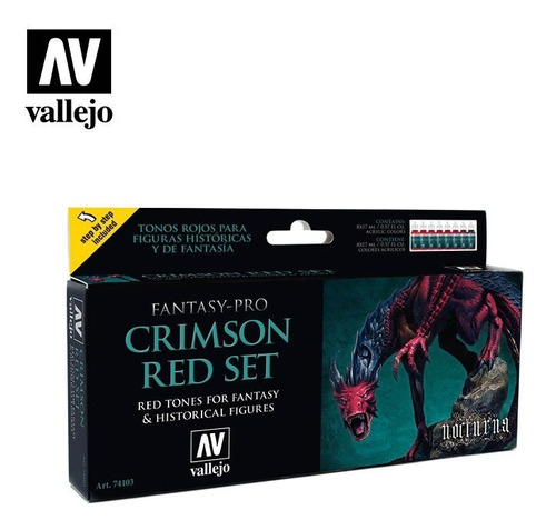 Kit De Tintas Vallejo Nocturna Fantasy Pro Modelismo