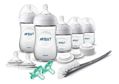 Kit Teteros Antigases Avent Natural Unisex Biberon Libre Bpa