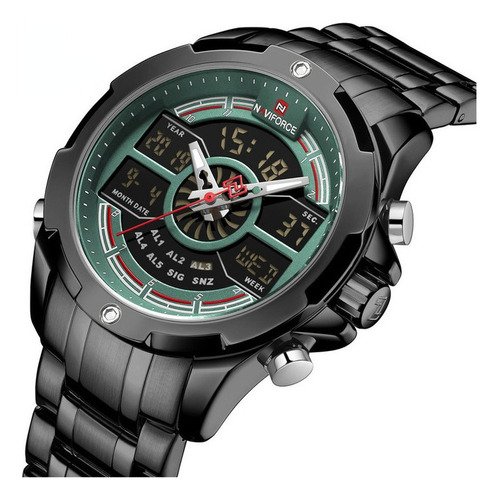 Reloj De Cuarzo De Lujo Naviforce Stainless Para Hombre