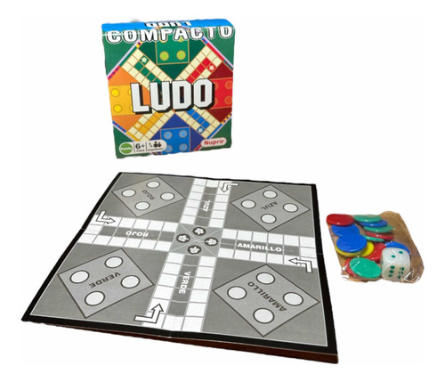 Juego De Mesa Compacto Damas Ludo Juego De La Oca Nupro