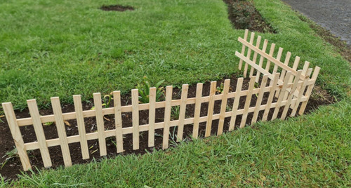 Reja Cerco Jardín Madera Pino Seca Cepillada