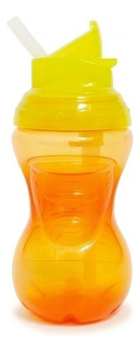 Vaso Bebe Con Sorbete Retráctil Y Tapa 300 Ml Love Art. 9148