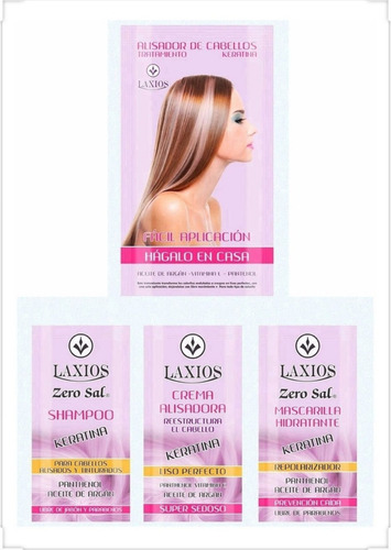 Kit Alisador Keratina Laxios+kit Sachet - mL a $47