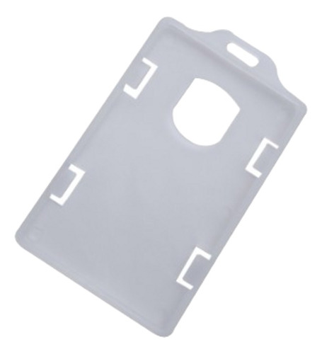 Escarapela Porta Carnet Vertical X 10 Und Transparente