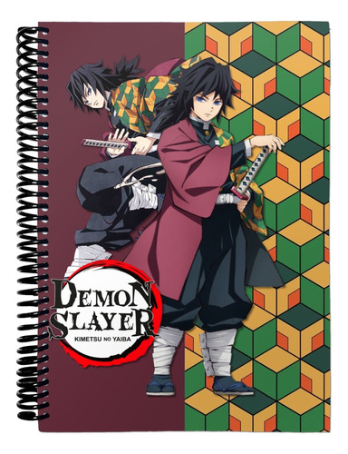 Cuaderno Libreta Anotador A6 Lisa - Tomioka Demon Slayer 44