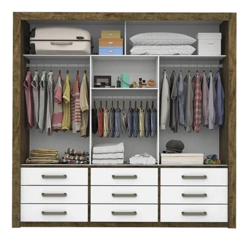 Guarda Roupa Anjos Com Espelho Demolição/branco - Somente Rj