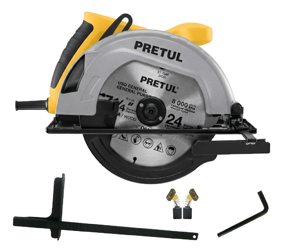 Sierra Circular Eléctrica PRETUL 7-1/4'', 1200W, SICI-7-1/4P