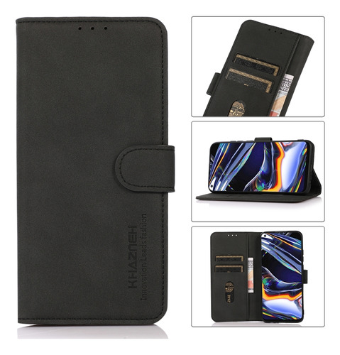 Funda De Cuero Con Textura Mate Para Realme 10 4g