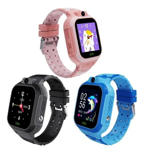 Reloj Inteligente Q12 Niños Camara Llamadas Sim Card GPS Azul