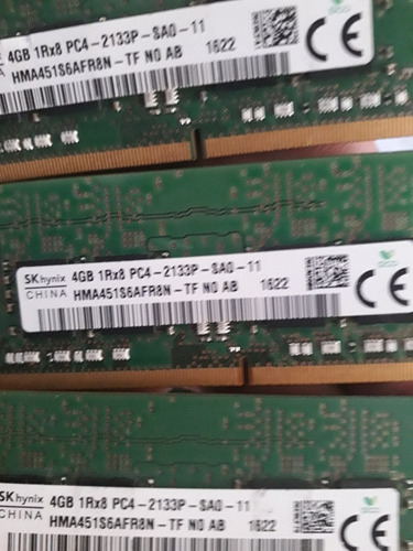 Memorias Ram Ddr4 4g Notebook Mac Etc.