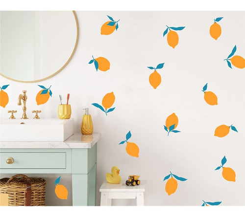 Fruta De Limón Pegatinas De Decoración De Pared Para La Habi