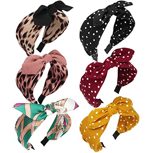 Aoprie Headbands For Women 6 Pieces Turban Headbands Gzny2