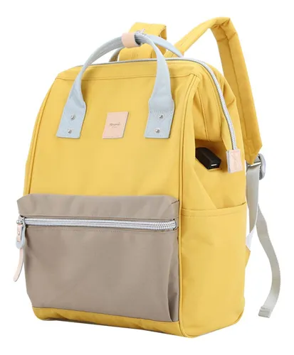 comprar Mochila Bolso Impermeable Himawari Mod 1881 Mostaza Con Usb