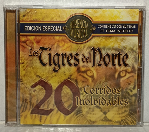 Loe Tigres Del Norte 20 Corridos Inolvidables Disco Cd