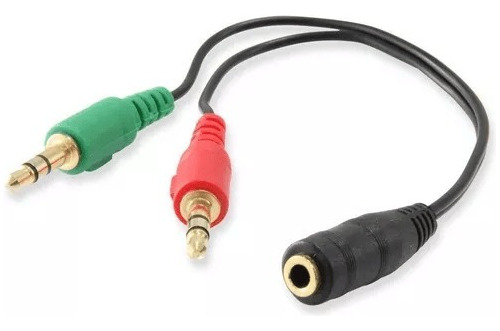 Cable Divisor 1 Hembra A 2 Macho Plug 3.5 Microfono Audifono