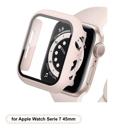 Carcasa Con Vidrio Templado Para Apple Watch Serie 7 45mm