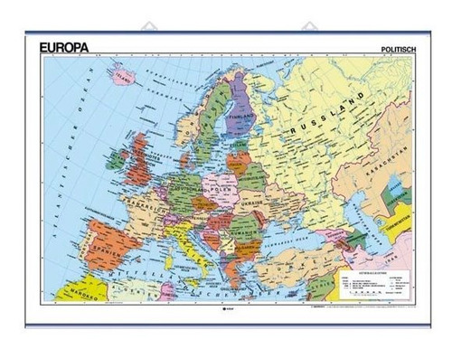 Mapa Mural Europa Fis/pol 100x140 D/c Aleman - Edigol Edi...