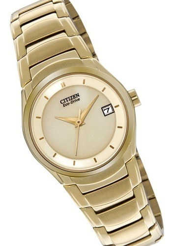 Citizen Eco-drive Ew1942-51p Gold Tone ............ Dcmstore Color de la correa Oro Color del bisel Oro Color del fondo Champange