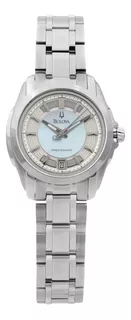 Bulova Precisionist Mother Of Pearl Dial 96m108 Mujer
