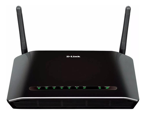 Modem roteador com wifi D-Link DSL-2740E preto