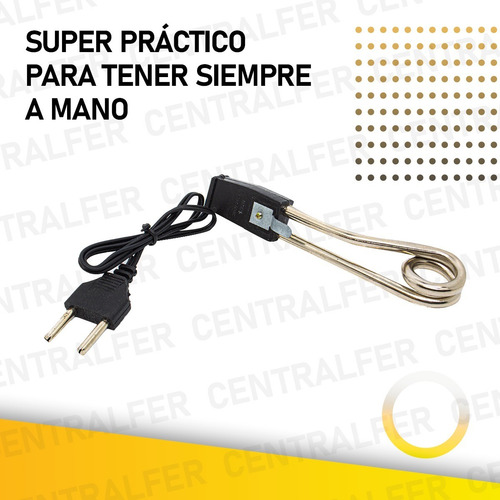 Calentador Eléctrico 500w De Inmersión Para Agua Camping