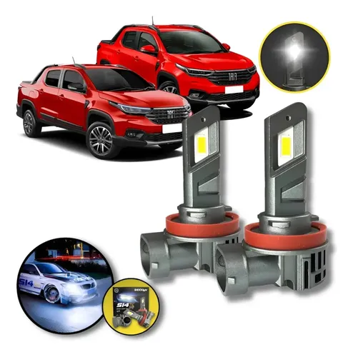 2026.2.3 極光万丈オローラ　ラブラドライト Super Led Farol De Milha S14x 6500k Fiat Strada 2021 A 2026