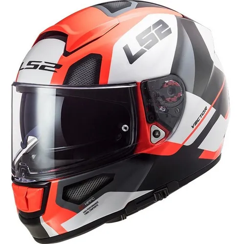 Capacete para moto fechado LS2 397 Vector FF397 laranja tamanho 64