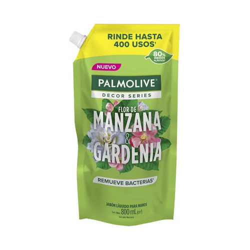 Jabon Líquido Palmolive Flor De Manzana & Gardenia 800ml