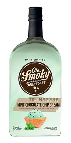 Whisky Ole Smoky Mint Chocolate Chip Cream Whiskey 750ml