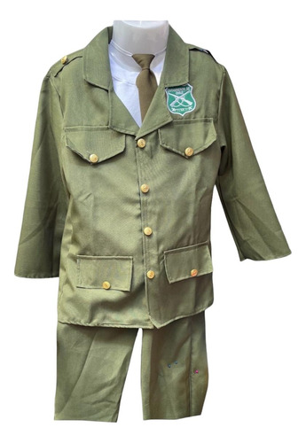 Disfraz De Carabinero Traje Uniforme Carabineros Para Niños