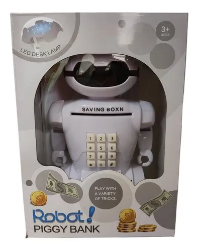 Alcancia Electronica Robot Caja Fuerte Billete Monedas Clave