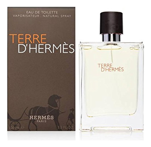 Hermes Para Hombres Terre Dhermès Eau De Toilette Spray, 3.3