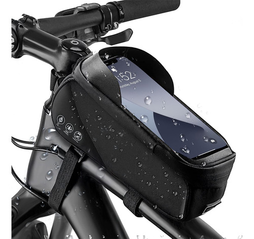 Bicicleta Bolsa De Celular Impermeable Pantalla Táctil 6.8in