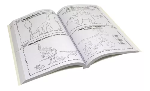 Livro Infantil 365 Atividades De Dinossauros - Colorir, Jogo Dos 7 Erros E  Passatempos Editora Brasileitura