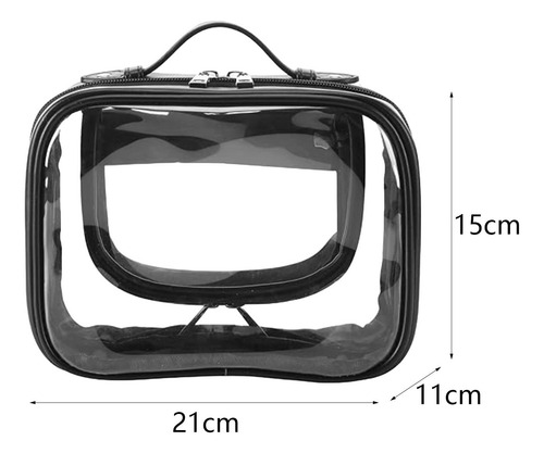 Estuche De Cosméticos Transparente Con Múltiples