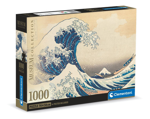 Puzzle Clementoni Hokusai - La Gran Ola - 1000 Piezas