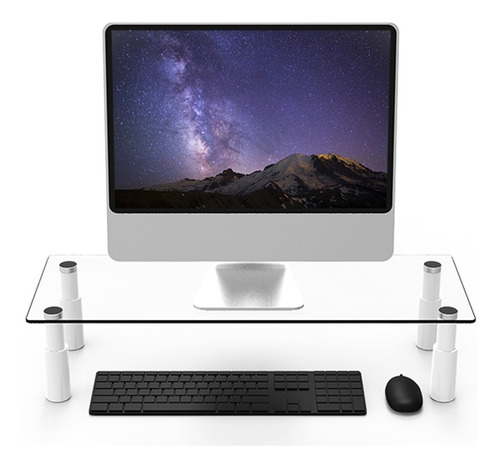 Imagen 4 de 10 de Base Mesa 2 Niveles Para Monitor, Laptop, Pc, Techgo Bma-11