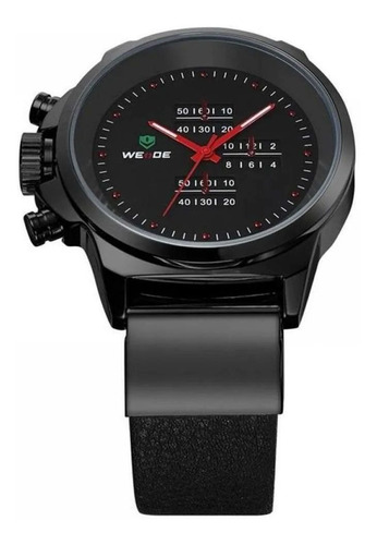 Relogio Masculino Weide Analogico Casual Preto Wh3305b